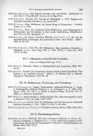 XV. C. Allgemeine und politische Geschichte