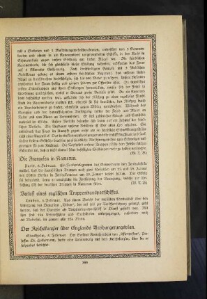 Verlust eines englischen Truppentransportschiffes.