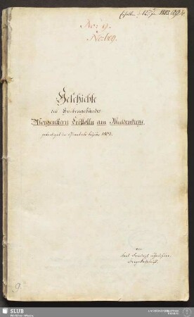 Geschichte des Grubengebäudes : Morgenstern Erbstolln am Muldenberge - 17.6515 4.