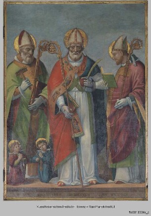 Die Heiligen Ignatius, Blasius und Erasmus