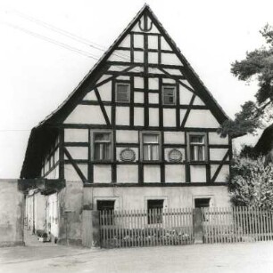 Dresden-Kaditz, Altkaditz 23. Dreiseithof (1799-1802). Wohnstallhaus