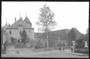 Freiberg. Schlossplatz und Schloss Freudenstein