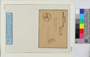 Dienstbrief, Schiffsname/Landeinheit: 4. Räumbootsflottille Kommando, Feldpostnr. 31905; Frankatur, Mi.-Nr.: [Keine]; Poststempel: uu 20.3.42; Nebenstempel: Schiffskasse Feldpost-Nr. M31905