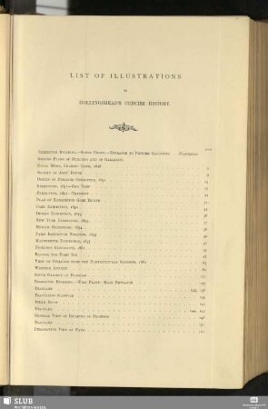 List Of Illustrations To Hollingshead's Concise History