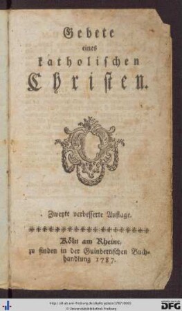 Gebete eines katholischen Christen