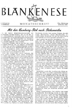 Nummer 6/7 : Juni/Juli 1952
