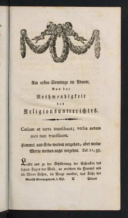 1-24, Am ersten Sonntage im Advent.