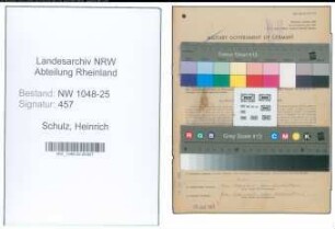 Entnazifizierung Heinrich Schulz , geb. 22.12.1901 (Kaufmaennischer Angestellter)