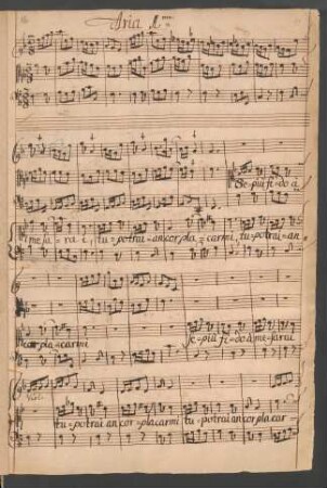 Constantino. Auszüge; S, strings, b; F-Dur
