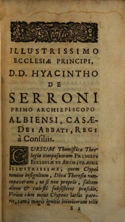Manuale Thomistarum Seu Brevis Theologiae Cursus. 1
