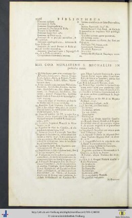 Bibliotheca Montis S. Michaelis - Bibliothecae Variae - Bibliotheca Cathedralis Lexoviensis - Bibliotheca Ebroicensis - Bibliotheca Claraevallensis - Bibliotheca S. Victoris Parisiensis - Bibliotheca Cathedralis Metensis - Bibliotheca Ex Ms. Senoniensi - Bibliotheca Taurinensis - Bibliotheca RR. Patrum Oratorii, Paris - Bibliotheca Monasterii S. Petri Corbeiensis.