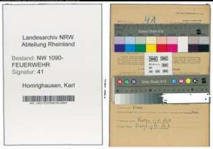 Entnazifizierung Karl Homrighausen , geb. 10.09.1888 (Landwirt)