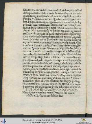 Eiusdem Epigramma Ad Eundem
