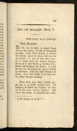137-152, Zwei - Vier und zwanzigster Brief.