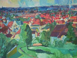 Dresden vom Wilden Mann aus gesehen
