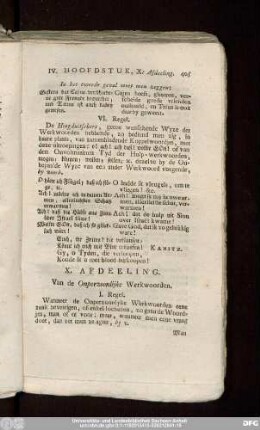 X. Afdeeling. Van de Onperzoonlijke Werkwoorden.