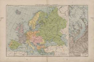 Politische Karte von Europa, Aletsch-Gletscher