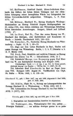 1. Biographieen und Charakteristiken im allgemeinen