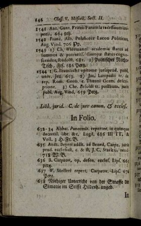 Libb. jurid. C. de jure canon. & eccles.