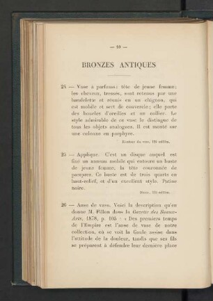 Bronzes antiques