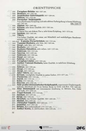 Orientteppiche (Nr. 231-273)