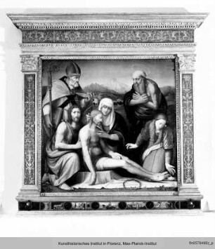Altarretabel mit Pietà und Heiligen