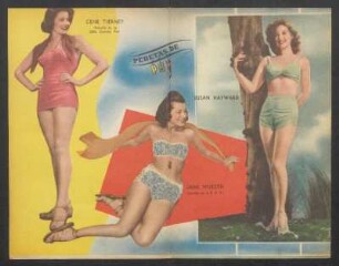 Gene Tierney, Jane Wursth, Susan Hayward - [Ilustración] : Pebetas de PBT