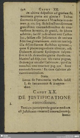 Caput XX. De Justificatione conversorum