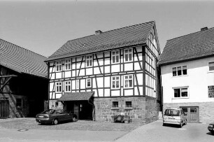 Wohnhaus (Wohngebäude, Fachwerk); Burgwald, Wolkersdorfer Straße 4