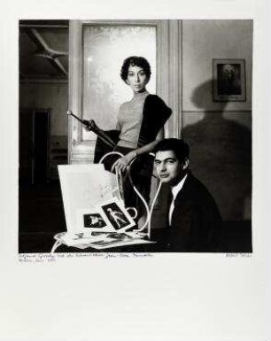 Tatjana Gsovsky und der Bühnenbildner Jean-Pierre Ponnelle, Berlin um 1960. Berlin