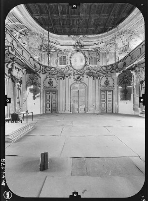 Sondershausen. Schloß (1534-um 1550, Umbau und Erweiterung ab 1680). Neuer Nordflügel, Blauer, Saal, Innenansicht