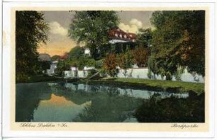 Dahlen. Schloss, Parkpartie