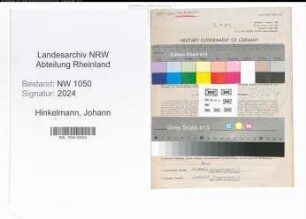 Entnazifizierung Johann Hinkelmann , geb. 02.01.1893 (Polizist)