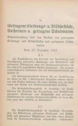 Getragene Kleidungs- u. Wäschestücke, Uniformen u. getragene Schuhwaren.