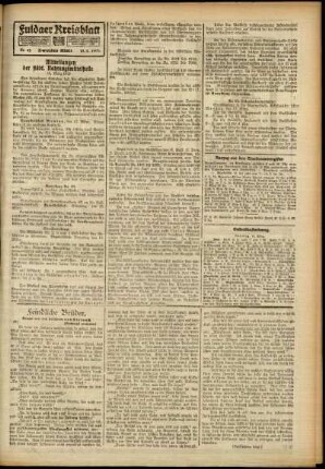 Zweite Ausgabe vom Samstag, den 15. März 1919.