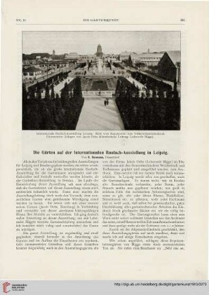 15: Die Gärten auf der Internationalen Baufach-Ausstellung in Leipzig