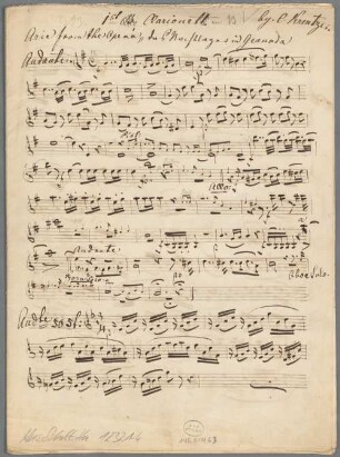 4 instrumental pieces - winds, sticks - BSB Mus.Schott.Ha 12321-4