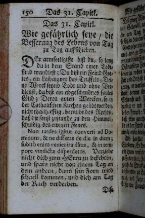 Das 31. Capitl. - Das 40. Capitl.