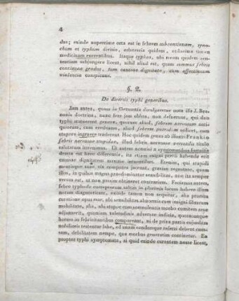 §. 2. De diversis typhi generibus.