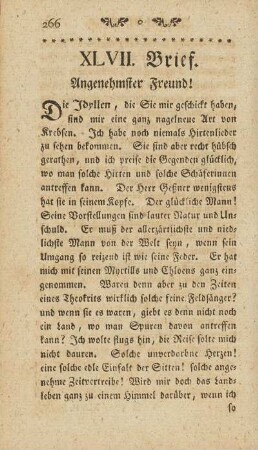 XLVII. Brief.