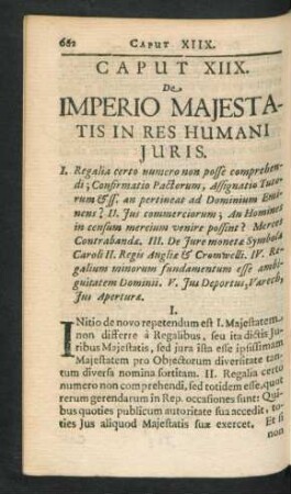 Caput XIIX. De Imperio Majestatis In Res Humani Juris.