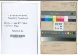 Entnazifizierung Fritz Kuhne , geb. 06.11.1894 (Lehrer)