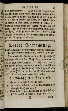 Dritte Betrachtung.