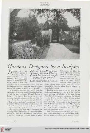 81.1925 = Nr. 336: Gardens designed by a sculptor