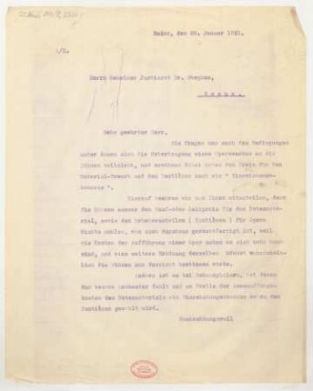Brief an Karl Stephan : 28.01.1921