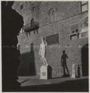 Florenz, Palazzo Vecchio, Michelangelos David (Kopie vor dem Palazzo)