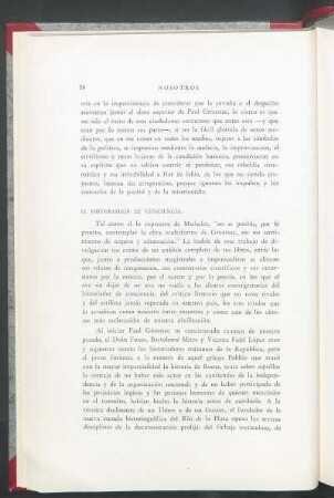El historiador de conciencia