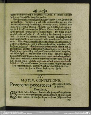 IV. Motiv. Contritionis. Proaeretici peccatores, g. Offendunt Deum doleant