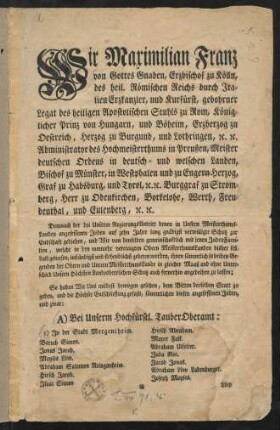 1r-6v, Schutzbrief