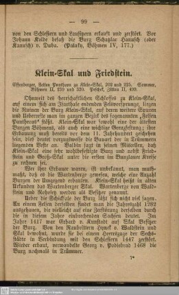 Klein-Skal und Friedstein